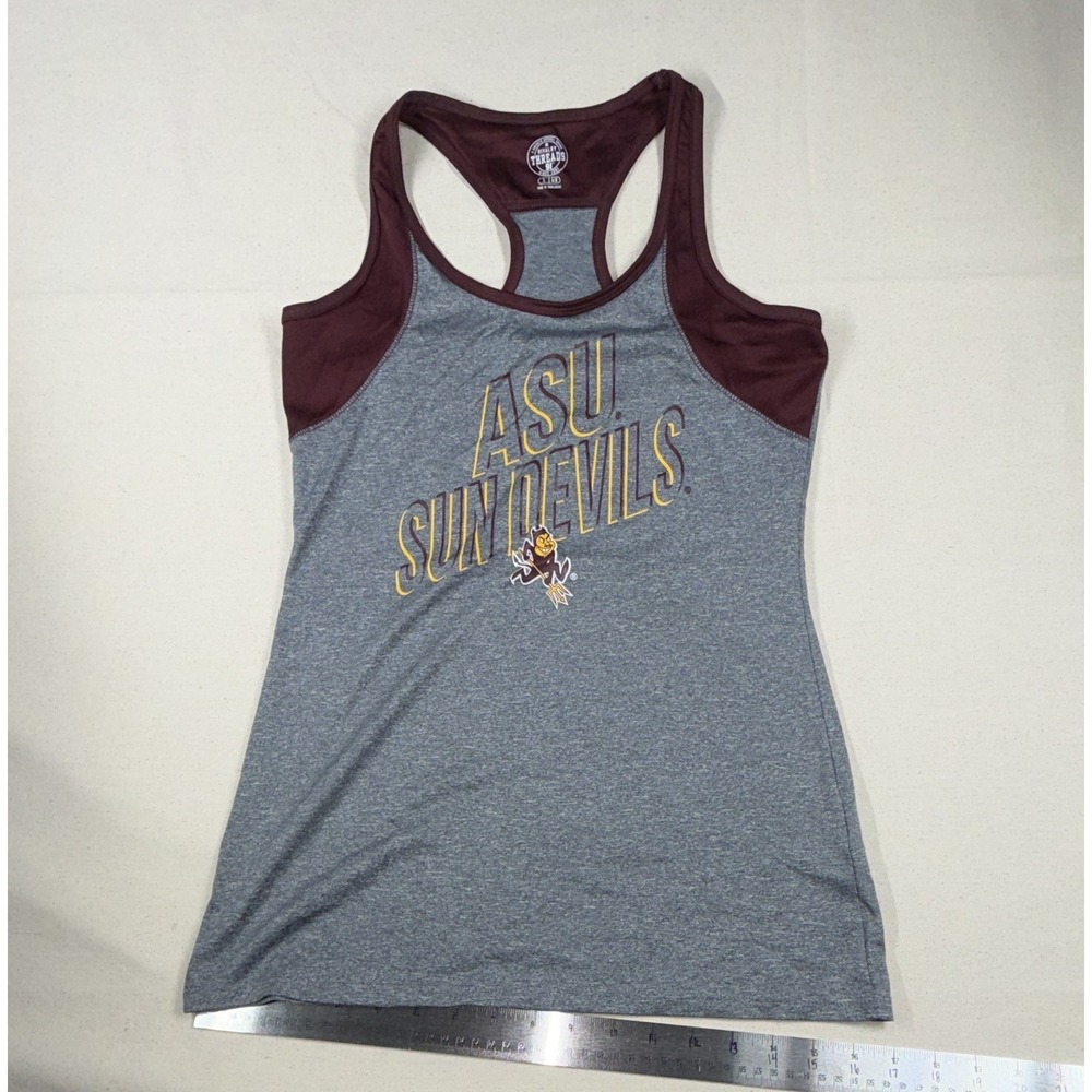 Rivalry Threads Arizona State Sun Devils Racerback Tank Top Gray/Maroon S